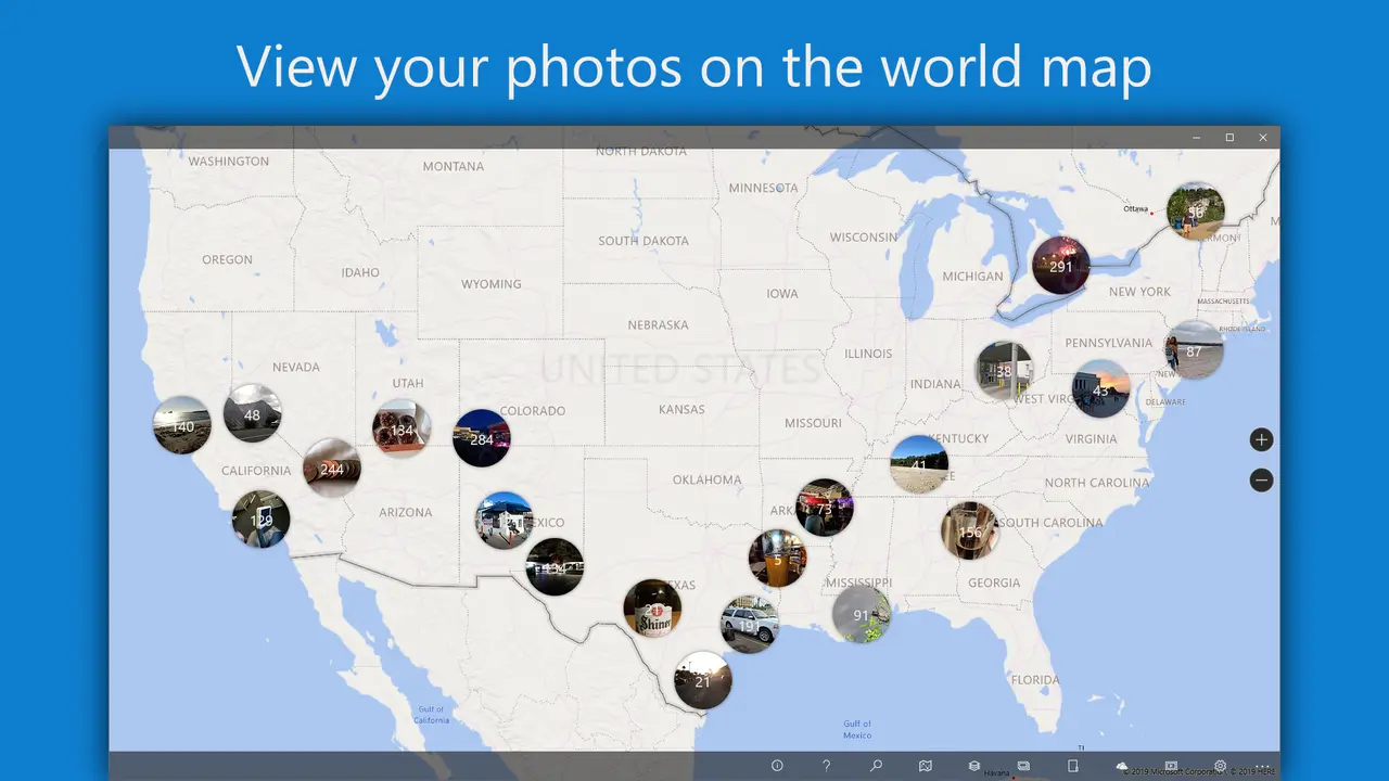 View your photos on the world map