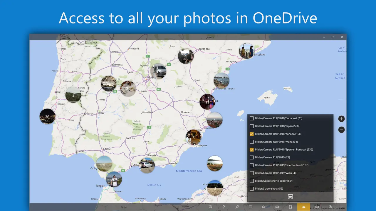 Access to all your photos in OneDrive