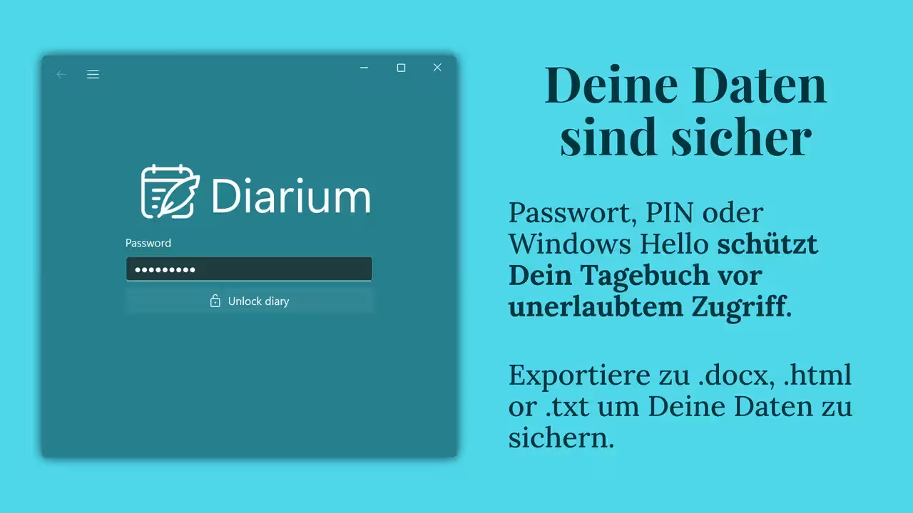 Deine Daten sind sicher