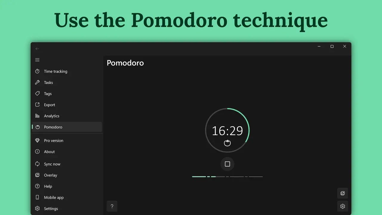 Use the Pomodoro technique